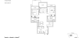 PineTree-Hill-Floor-Plan-2-Bed-Premium-Study-Type-2BPS2